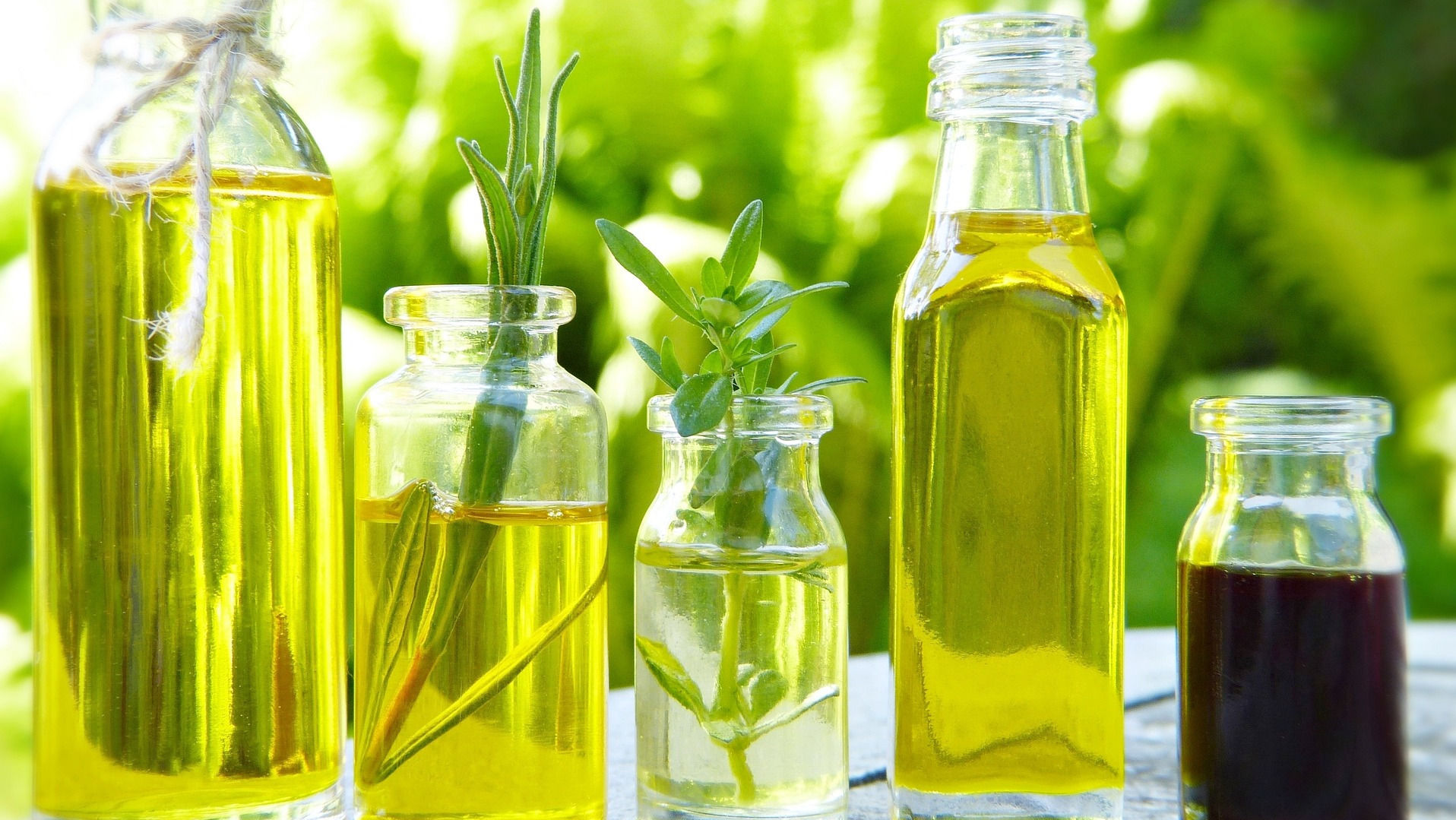 Carrier Oils in Glass Bottles